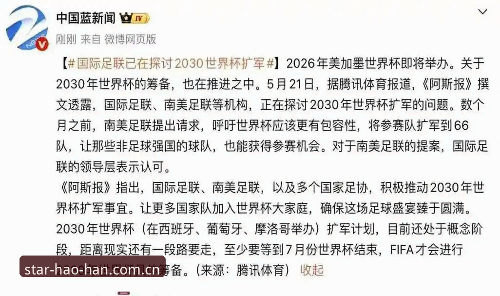 资深用户分析：世界杯扩军至66队的战略意义与观赛新体验